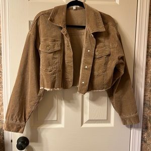 12th Tribe Cropped Corduroy Jacket